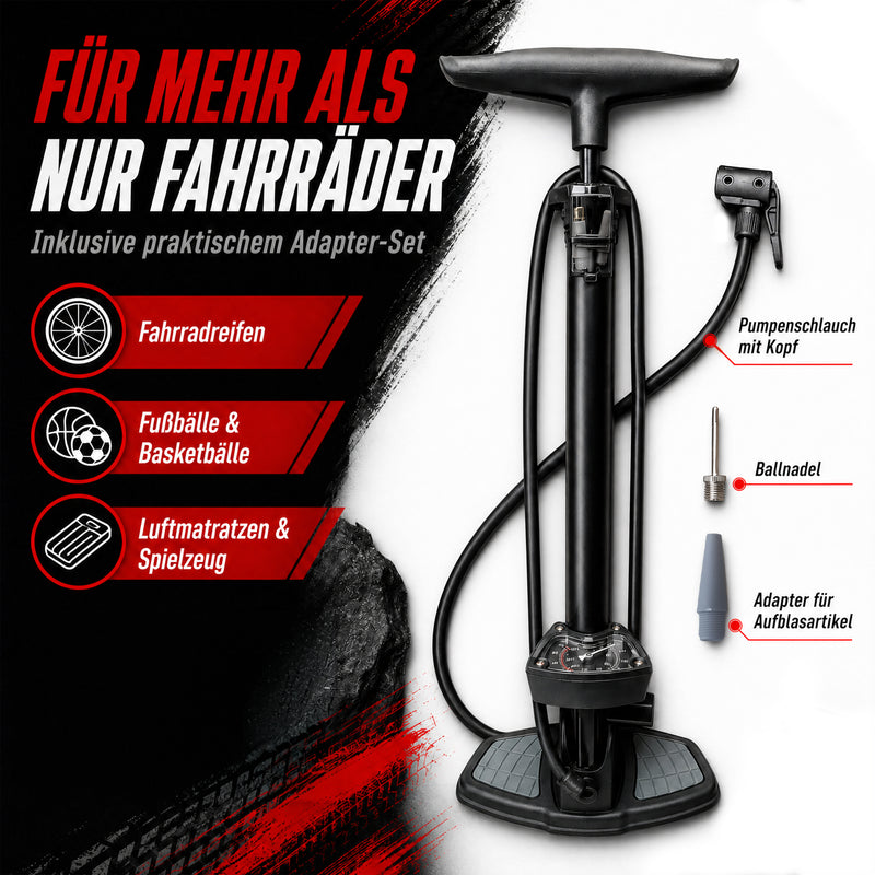 XXL Luftpumpe mit Manometer
