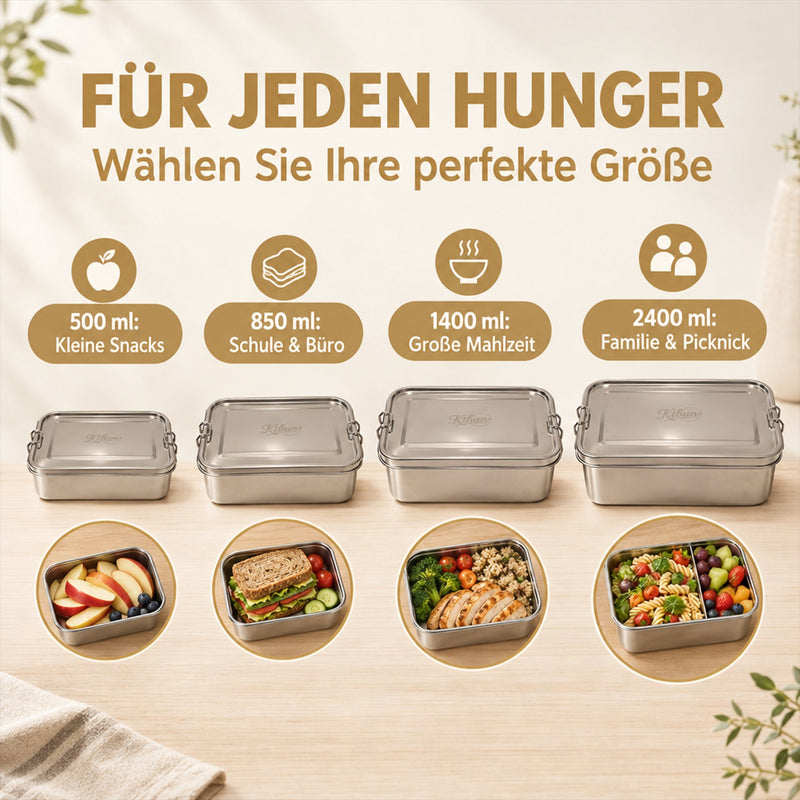 Lunchbox aus Edelstahl