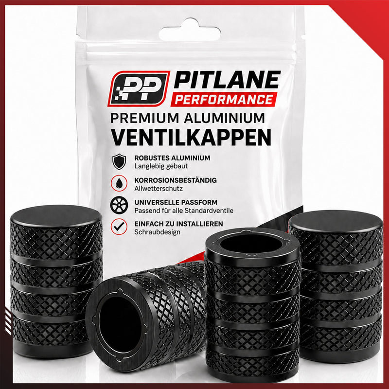Schrader Ventilkappen, Aluminium Komfort, 4er Set
