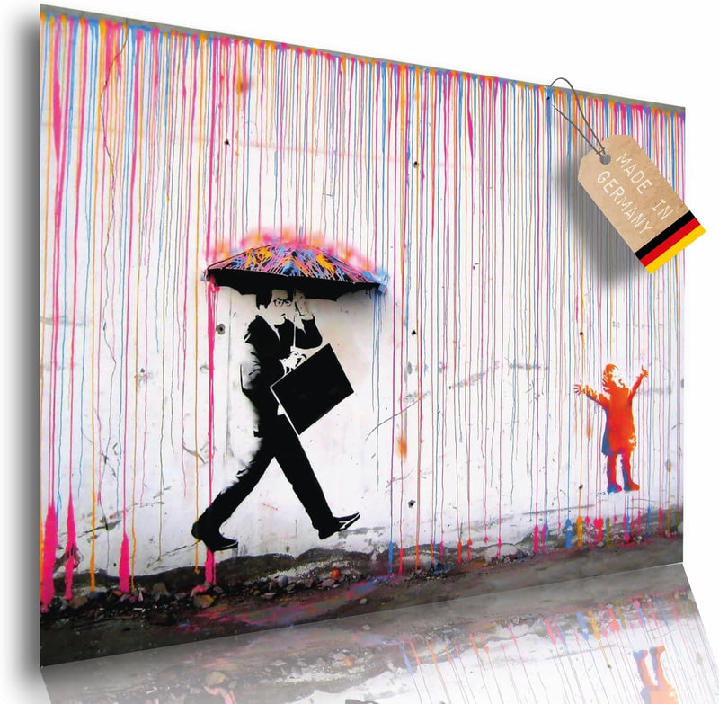 Poster Regen Kind Größe: 60 x 42 cm