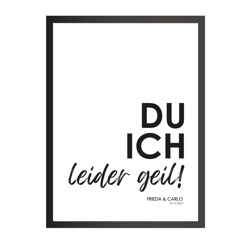 Personalisiertes Liebes-Poster für Paare