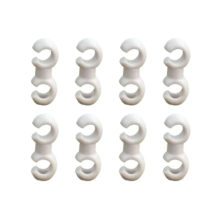 Fahrrad Hydraulikschlauch-Clips 8er Set Farbe: Weiß