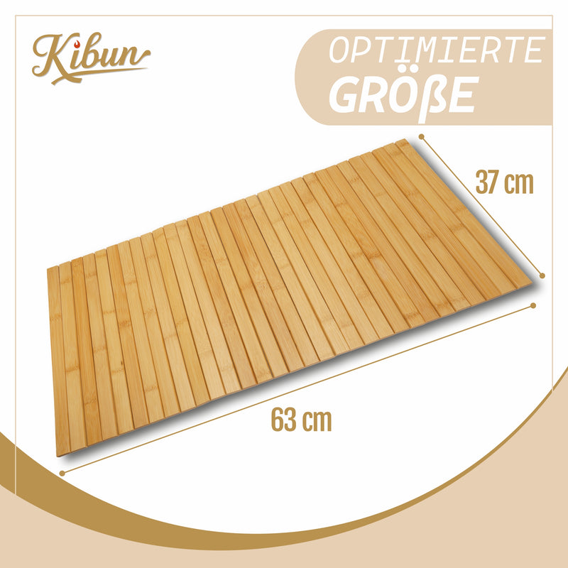 Flexible Couch-Ablage aus Bambus 63 x 37 cm