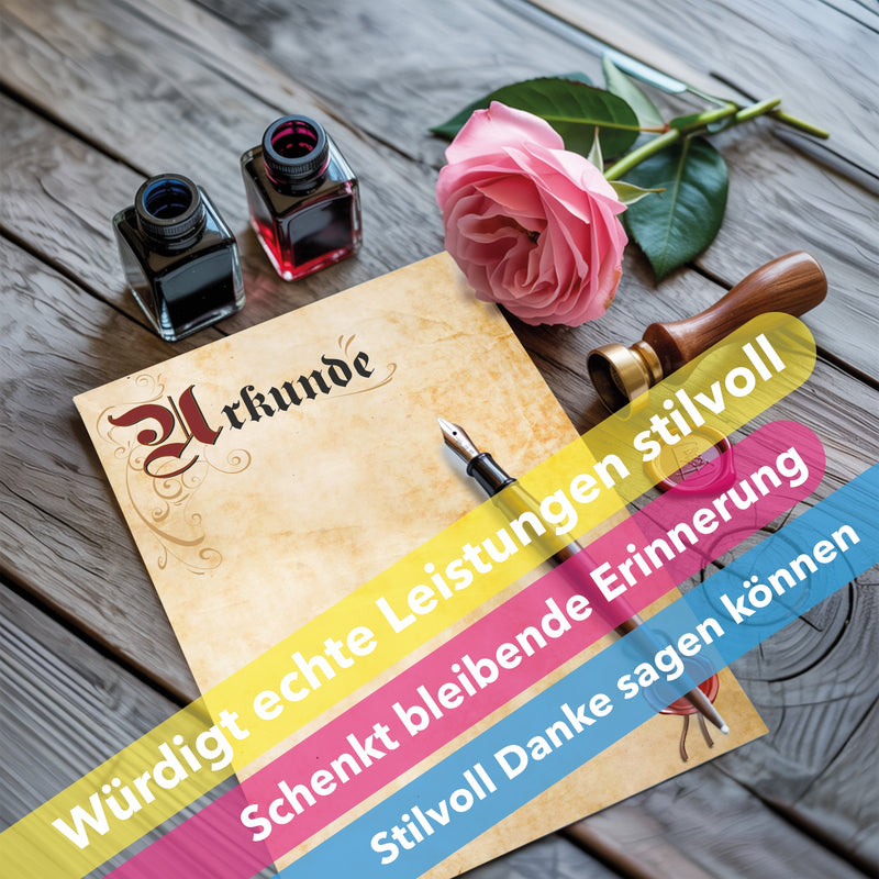 Urkunde Blanko Vordruck Premium Papier DIN A4