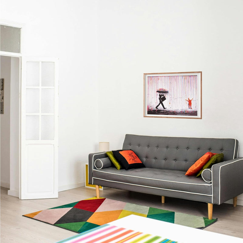 Poster Regen Kind Größe: 60 x 42 cm