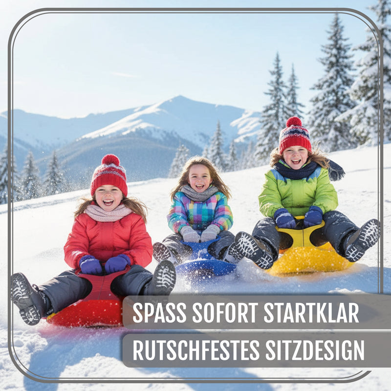 Po-Po Rutscher Bob Rodel Schlitten für Kinder & Erwachsene