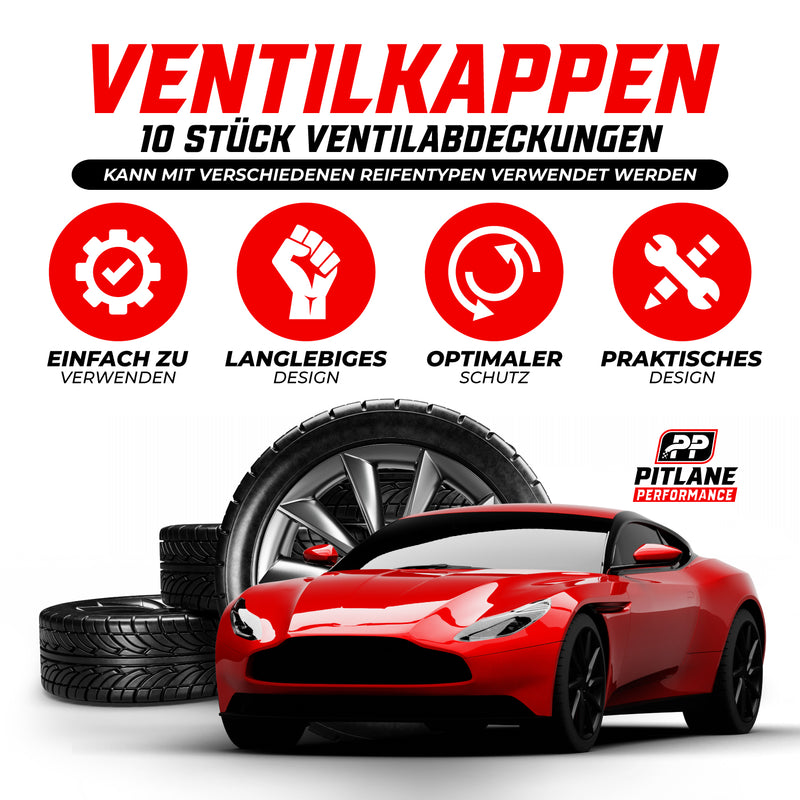 Schrader Ventilkappen, 10er Set