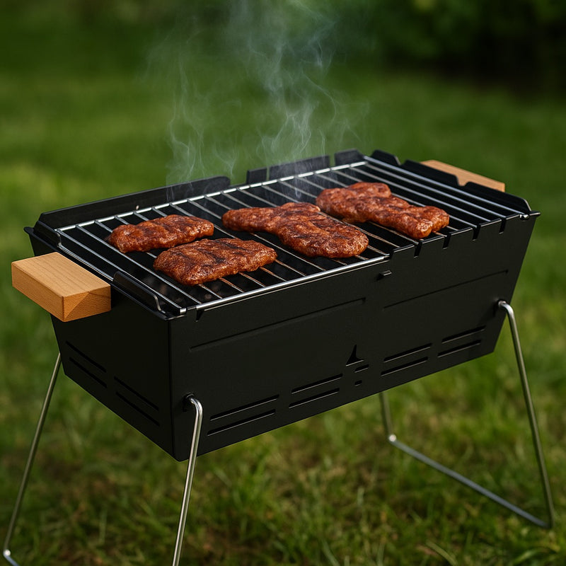 Mobiler BBQ Holzkohle Grill
