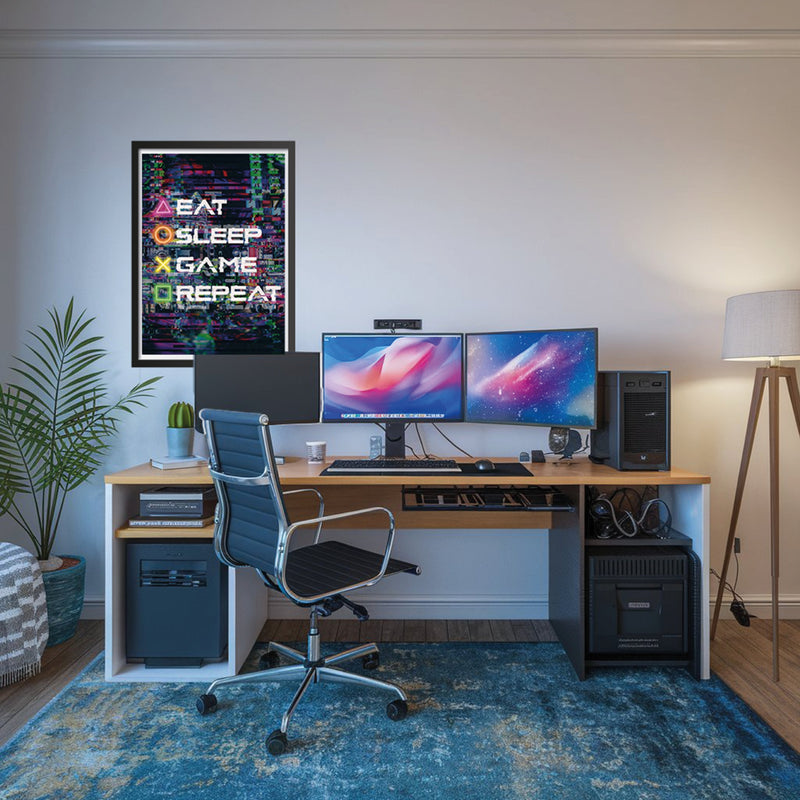 Poster für Gamer "Eat-Sleep-Game-Repeat"
