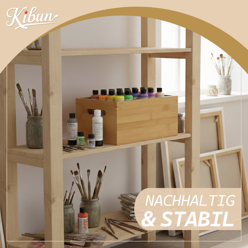 Holzkiste mit Griffe aus Bambus 30 x 20 x 14 cm