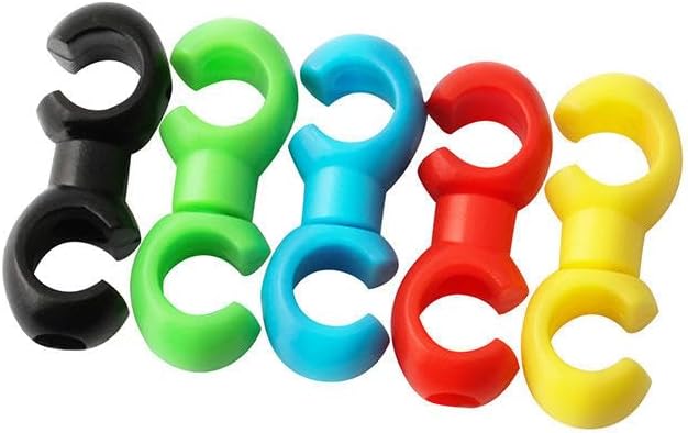 Fahrrad Hydraulikschlauch-Clips 8er Set Farbe: Weiß