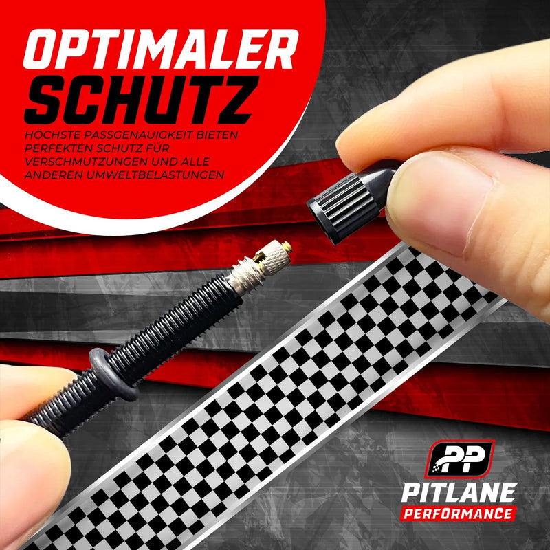 Presta Fahrradventil 4er Set inkl. Kappe & Schrader Adapter 18 teiliges Reperaturset