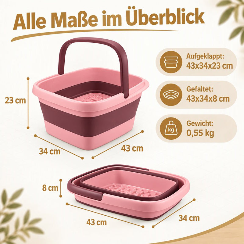 Faltbare Fußbadewanne