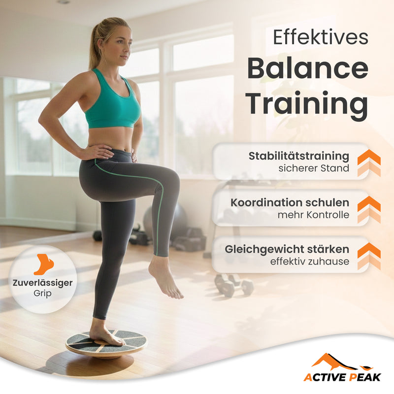 Therapie Kreisel Balance Board aus Holz