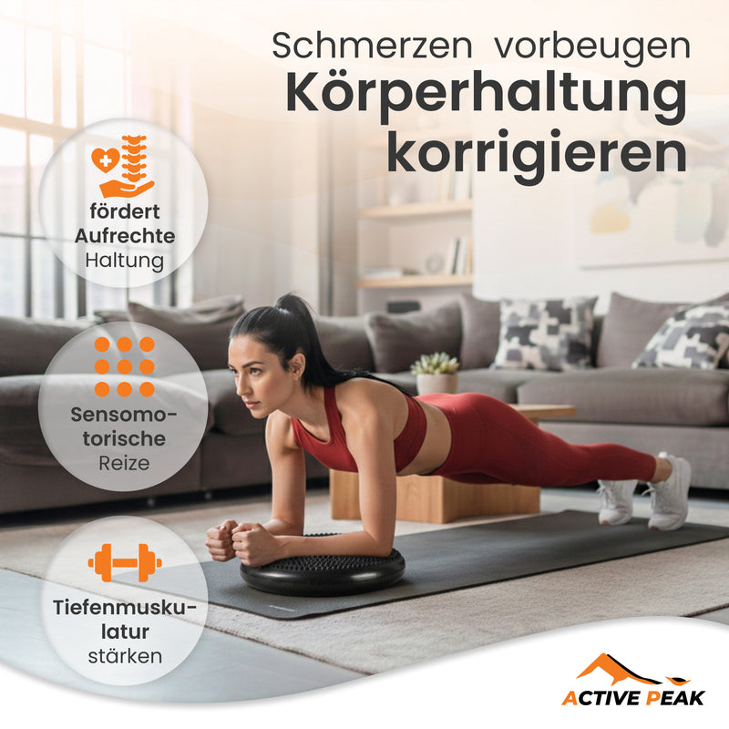 Balance Ballsitz-Kissen mit Luftpumpe