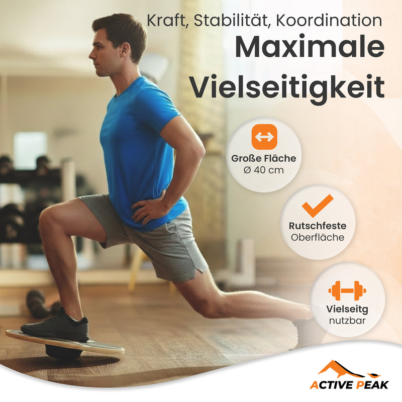Therapie Kreisel Balance Board aus Holz