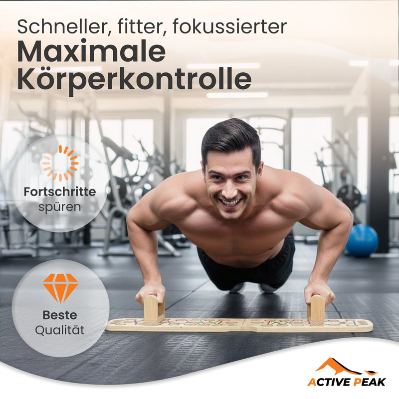 Liegestützbrett aus Holz