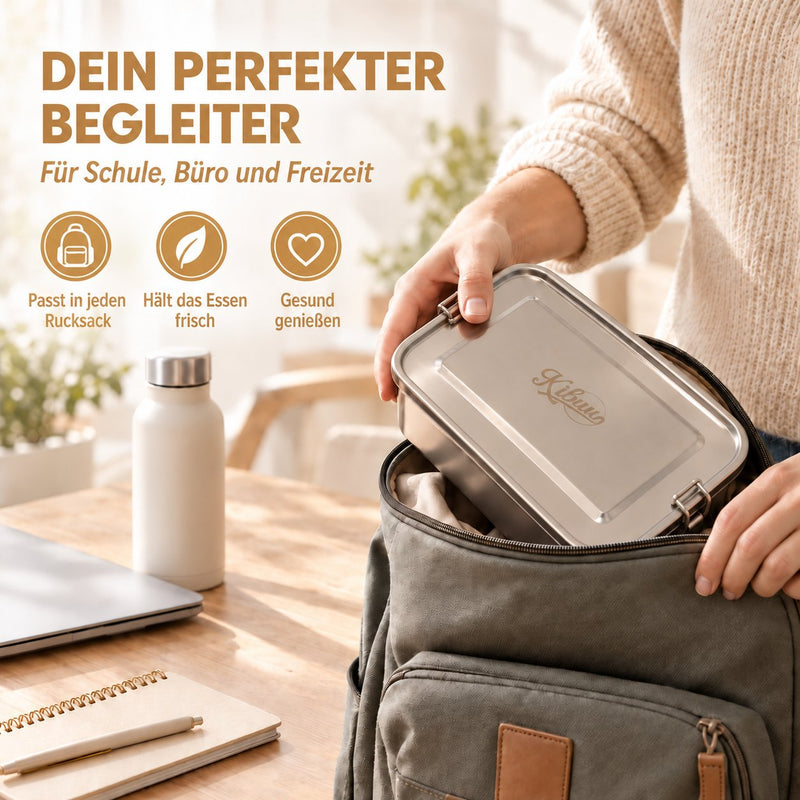 Lunchbox aus Edelstahl