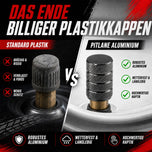 Schrader Ventilkappen, Aluminium Komfort, 4er Set