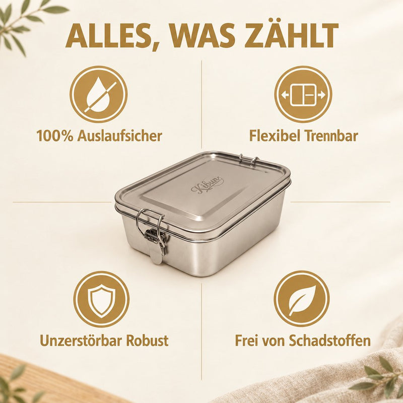 Lunchbox aus Edelstahl