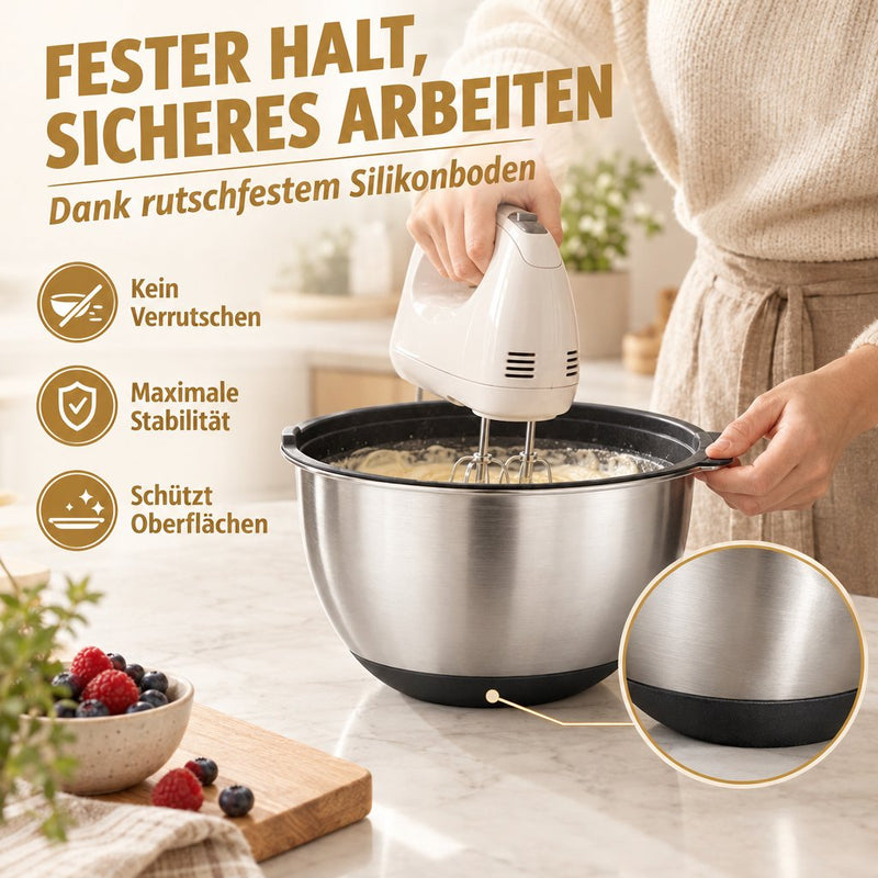Schüssel Set aus Edelstahl mit Deckel