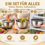 Schüssel Set aus Edelstahl mit Deckel