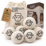 Trocknerbälle aus Schafwolle 6er Set