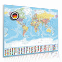 XXL Weltkarte Poster 120x85 cm