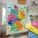Poster Deutschlandkarte für Kinder