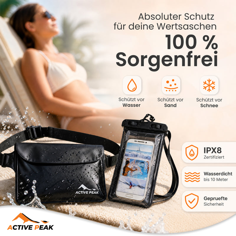 Wasserdichte Bauchtasche mit Handyhülle
