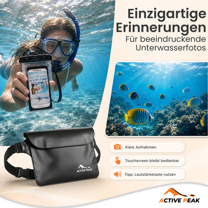 Wasserdichte Bauchtasche mit Handyhülle