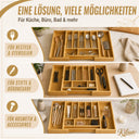Bambus Besteckeinsatz ausziehbar