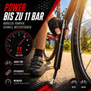 Profi Fahrrad-Handpumpe Luftpumpe inkl. Rahmenmontagematerial alle Ventile