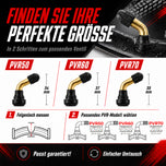Schrader Winkelventile 90° Winkelventil für Motorrad, Roller & Quad