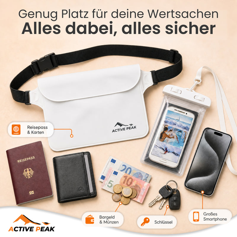 Wasserdichte Bauchtasche mit Handyhülle