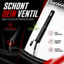 Profi Fahrrad-Handpumpe Luftpumpe inkl. Rahmenmontagematerial alle Ventile