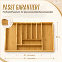 Bambus Besteckeinsatz ausziehbar