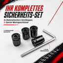 Schrader Ventilkappen NitroCaps mit Diebstahlschutz 4er Set