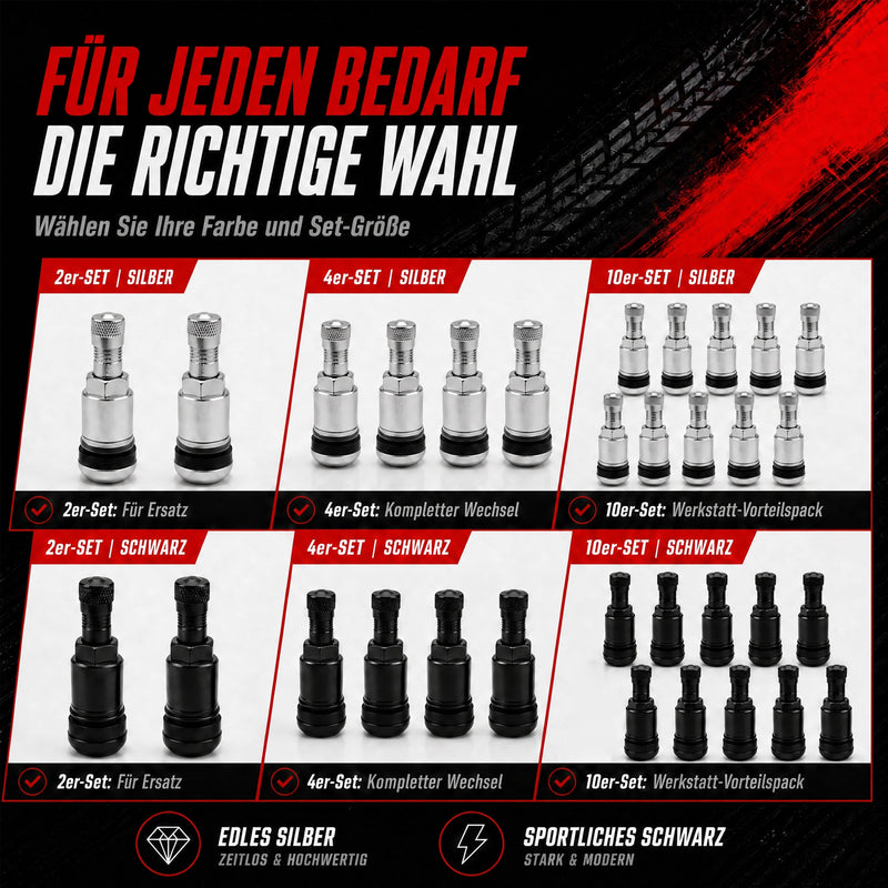 Schrader Metall Aluminium Ventile TR525