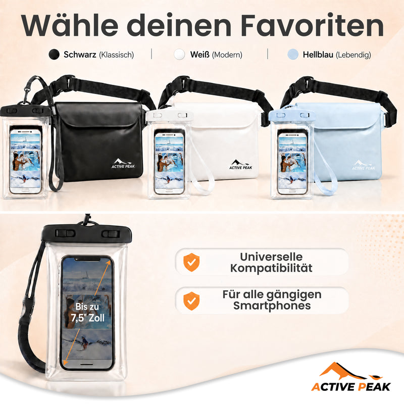 Wasserdichte Bauchtasche mit Handyhülle