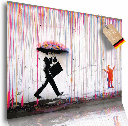 Poster Regen Kind Größe: 60 x 42 cm