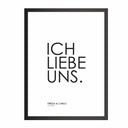 Personalisiertes Liebes-Poster für Paare