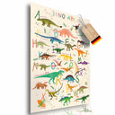 Dino ABC XXL Poster Lernposter Cartoon Größe: 60 x 42 cm