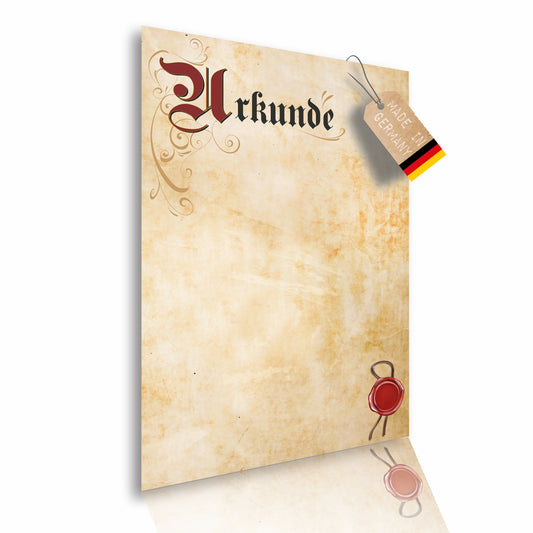 Urkunde Blanko Vordruck Premium Papier DIN A4