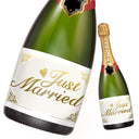 Hochzeit Flaschenetiketten Just Married 2er Set