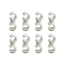 Fahrrad Hydraulikschlauch-Clips 8er Set Farbe: Weiß