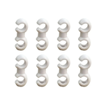 Fahrrad Hydraulikschlauch-Clips 8er Set Farbe: Weiß
