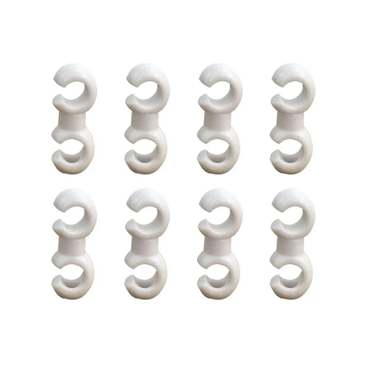 Fahrrad Hydraulikschlauch-Clips 8er Set Farbe: Weiß