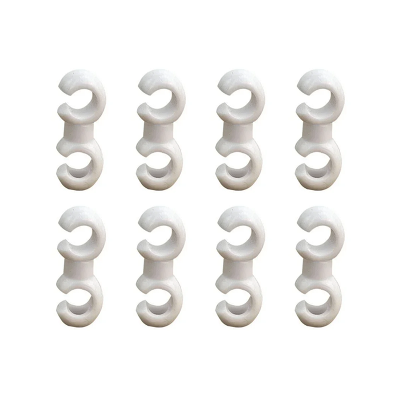 Fahrrad Hydraulikschlauch-Clips 8er Set Farbe: Weiß