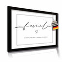 Personalisiertes Poster Familie